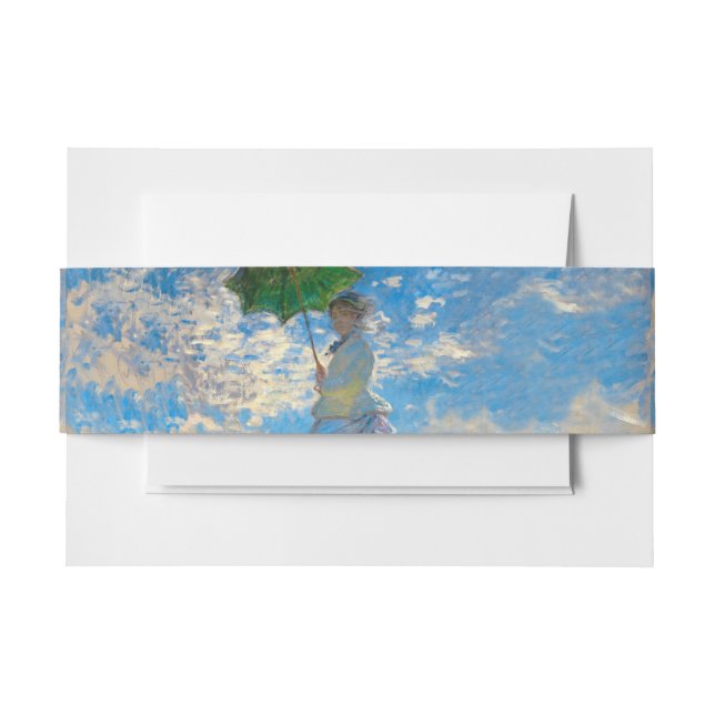 Bandeau De Faire-part Monet Femme Parasol Impressionnisme (Devant Example)