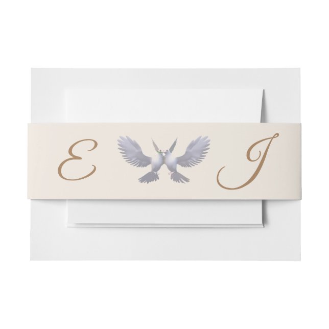 Bandeau De Faire-part Monogramme Catholique Vintage (Devant Example)