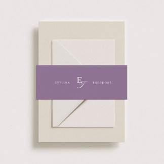 Bandeau De Faire-part Monogramme classique Parker