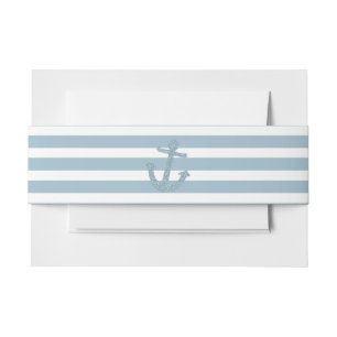 Bandeau De Faire-part Monogramme d'Ancre de parties scintillantes de