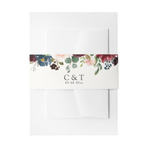 Bandeau De Faire-part Monogramme du bouquet   de Bourgogne