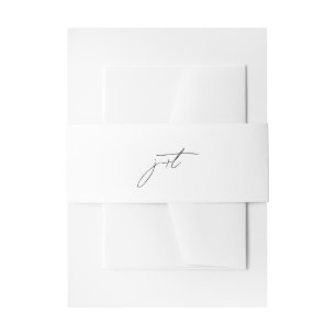 Bandeau De Faire-part Monogramme minimaliste moderne