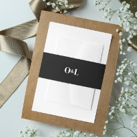 Monogramme minimaliste noir sombre