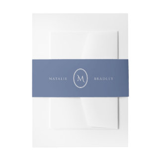 Bandeau De Faire-part Monogramme ovale classique de Kingston
