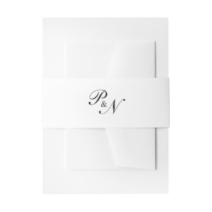 Bandeau De Faire-part Monogramme traditionnel formel Mariage élégant
