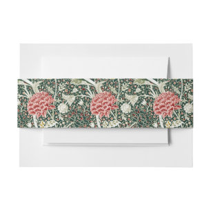 Bandeau De Faire-part Morris Cray Vintage Blossom motif floral vert