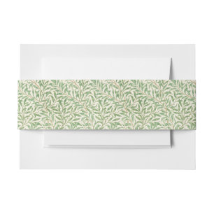 Bandeau De Faire-part Morris - Saule d'antiquité feuilles & Branches Mot