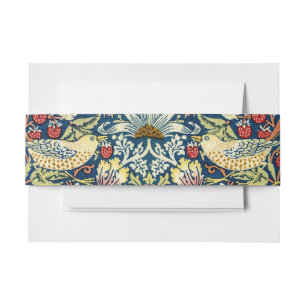 Bandeau De Faire-part Morris Voleur de Fraises Jaune Ivoire Ardoise Bleu