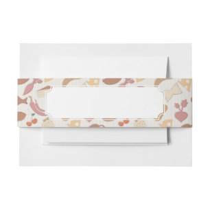 Bandeau De Faire-part Motif 2 de nourriture