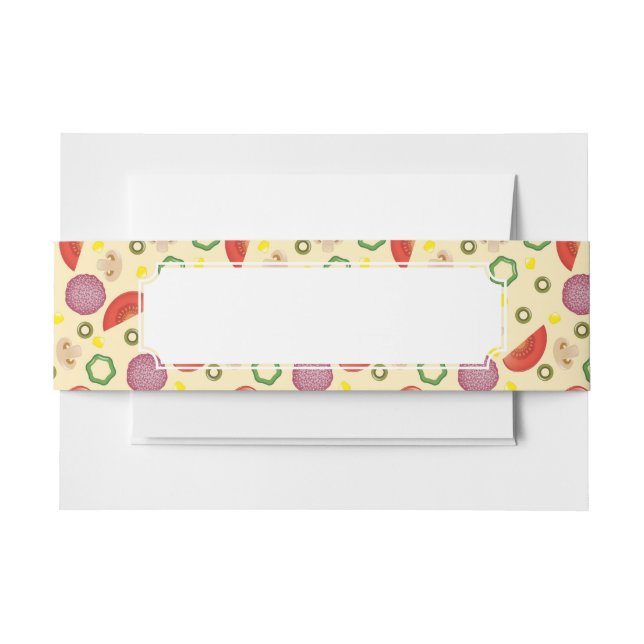 Bandeau De Faire-part Motif 2 de pizza (Devant Example)