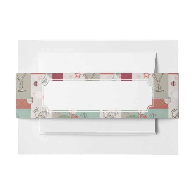 Bandeau De Faire-part Motif 2 d'édredon de bébé (Devant Example)