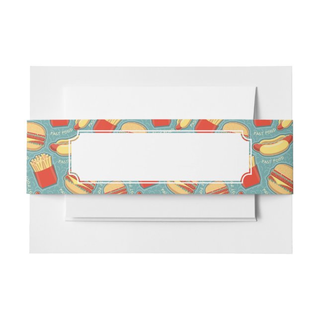 Bandeau De Faire-part Motif 3 d'aliments de préparation rapide (Devant Example)