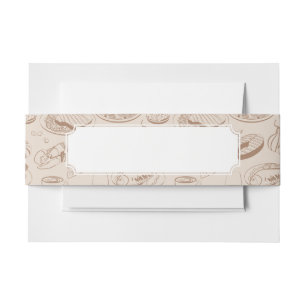 Bandeau De Faire-part Motif 3 de nourriture