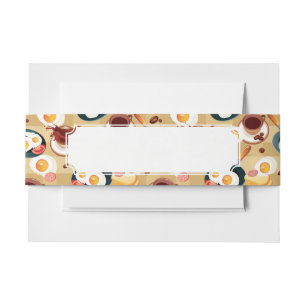 Bandeau De Faire-part Motif 3 de petit déjeuner