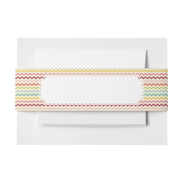 Bandeau De Faire-part Motif 4 de Chevron (Devant Example)