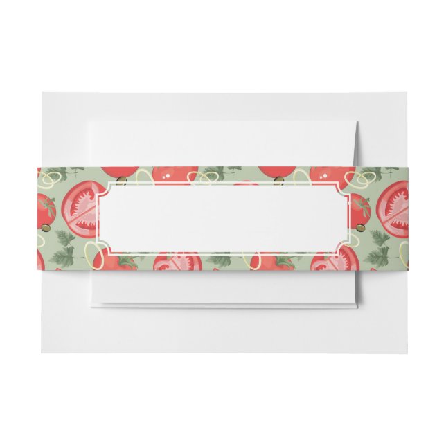 Bandeau De Faire-part Motif abstrait avec la tomate (Devant Example)