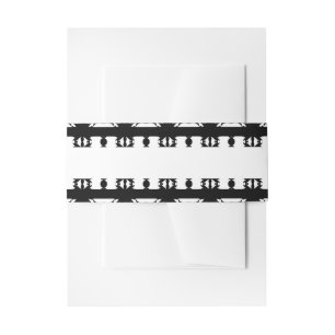 Bandeau De Faire-part Motif africain rythme ébène