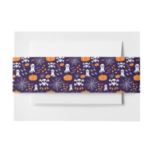 Bandeau De Faire-part Motif amusant d'Halloween