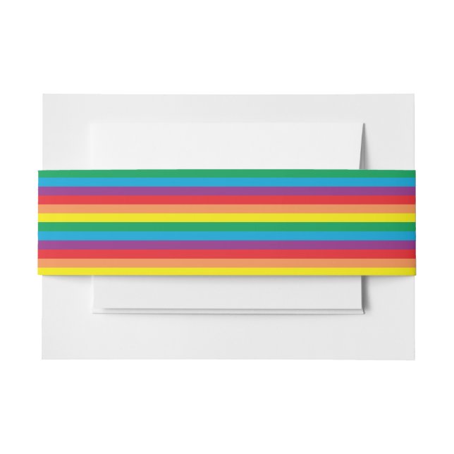 Bandeau De Faire-part Motif arc-en-ciel simple (Devant Example)