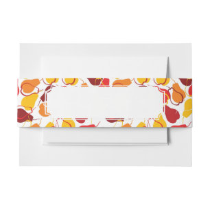 Bandeau De Faire-part Motif avec des poires