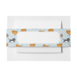 Bandeau De Faire-part motif avec les chats drôles