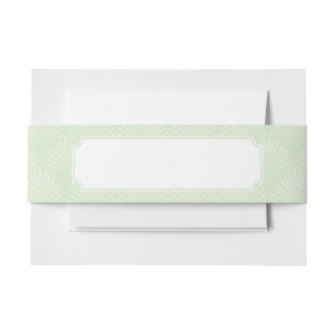 Bandeau De Faire-part Motif classique de feuillage dans le blanc et le
