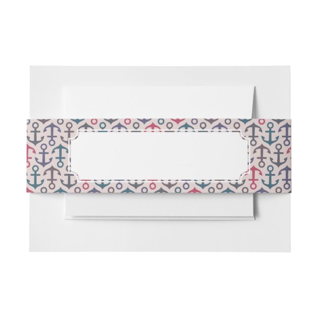 Bandeau De Faire-part Motif d'Ancre (Devant Example)
