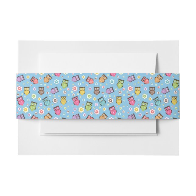 Bandeau De Faire-part Motif de Chouette lunaire (Devant Example)