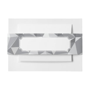 Bandeau De Faire-part Motif de diamant - polygone abstrait