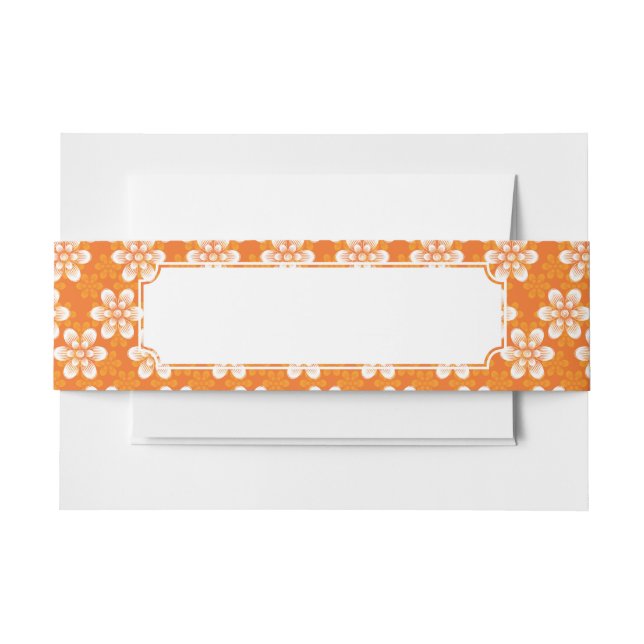 Bandeau De Faire-part Motif de fleurs (Devant Example)