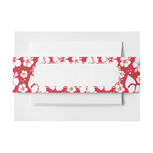 Bandeau De Faire-part Motif de fleurs de ketmie
