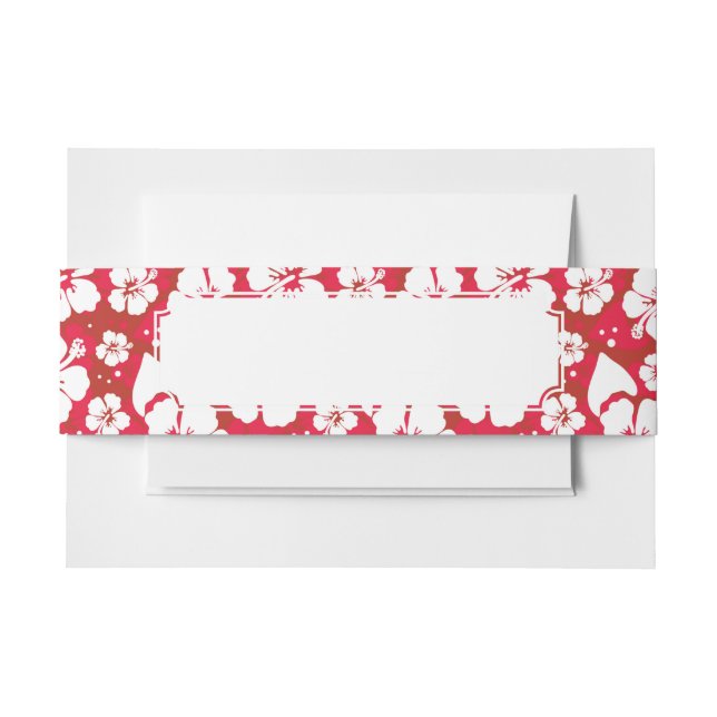 Bandeau De Faire-part Motif de fleurs de ketmie (Devant Example)
