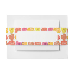 Bandeau De Faire-part Motif de fruit