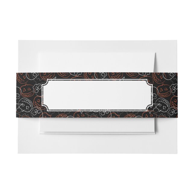 Bandeau De Faire-part Motif de Halloween (Devant Example)