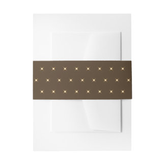 Bandeau De Faire-part Motif de lumières scintillantes orange marron indu