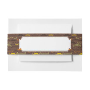 Bandeau De Faire-part Motif de moustache, rétro style 5