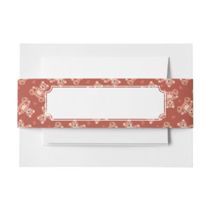 Bandeau De Faire-part motif de patchwork d'ours