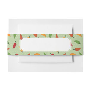 Bandeau De Faire-part Motif de poivre de piments