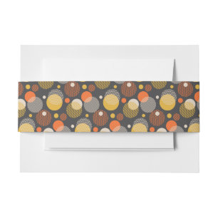 Bandeau De Faire-part Motif de rayure de point de polka