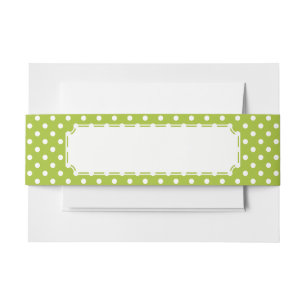 Bandeau De Faire-part Motif de ressort avec le pois blanc