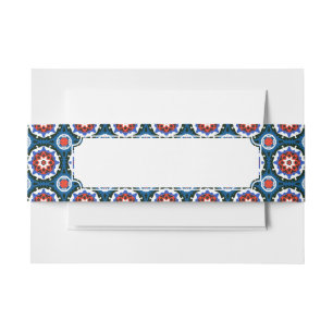 Bandeau De Faire-part Motif de Suzani avec l'ornement audacieux
