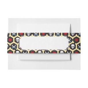 Bandeau De Faire-part Motif de thème de bandit