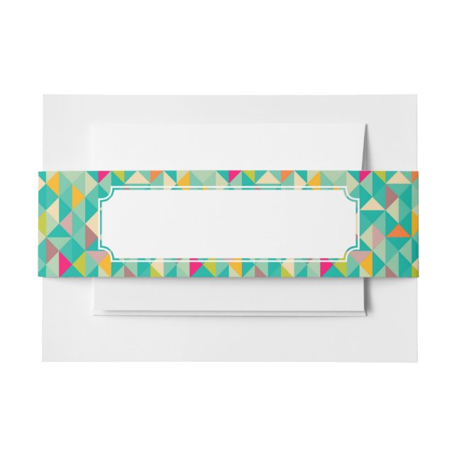 Bandeau De Faire-part Motif de triangles (Devant Example)