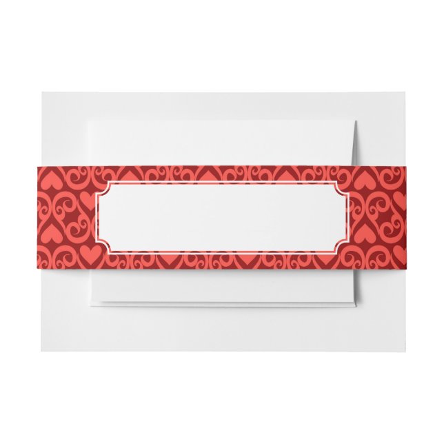 Bandeau De Faire-part Motif de Valentine (Devant Example)