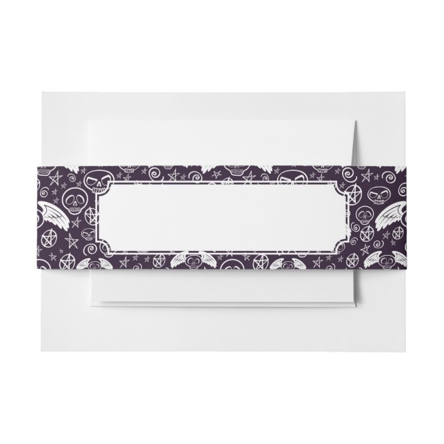 Bandeau De Faire-part Motif de "vaudou" (Devant Example)