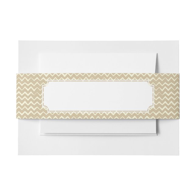 Bandeau De Faire-part Motif de zigzag (Devant Example)