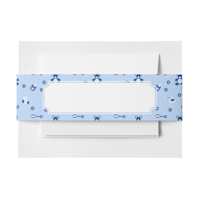 Bandeau De Faire-part Motif d'édredon de bébé (Devant Example)