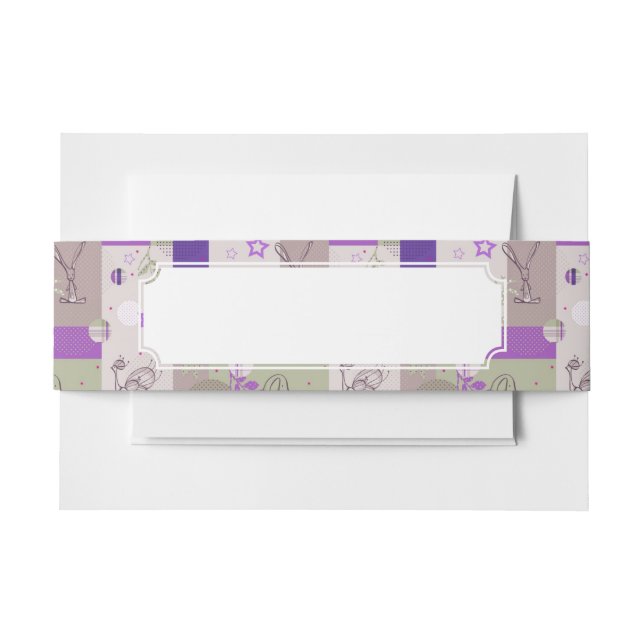 Bandeau De Faire-part Motif d'édredon de bébé (Devant Example)