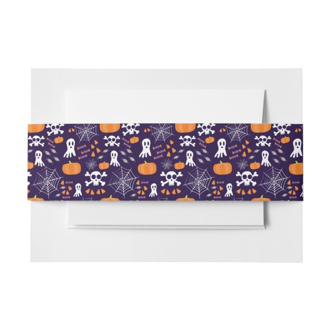 Bandeau De Faire-part Motif d'Halloween amusant (Devant Example)