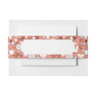 Bandeau De Faire-part Motif d'inséparables